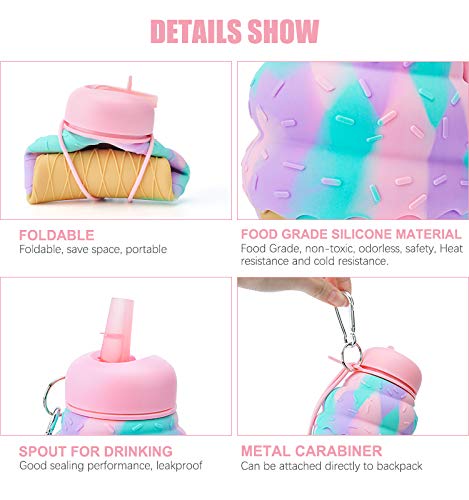 Silicone Icecream Water Bottle