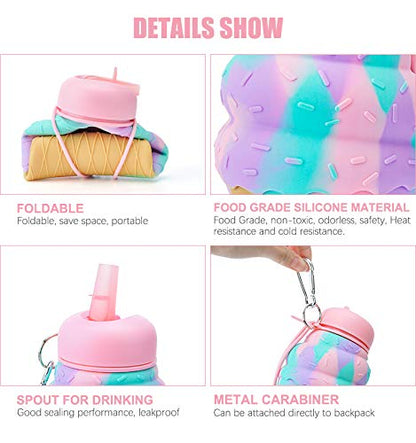 Silicone Icecream Water Bottle