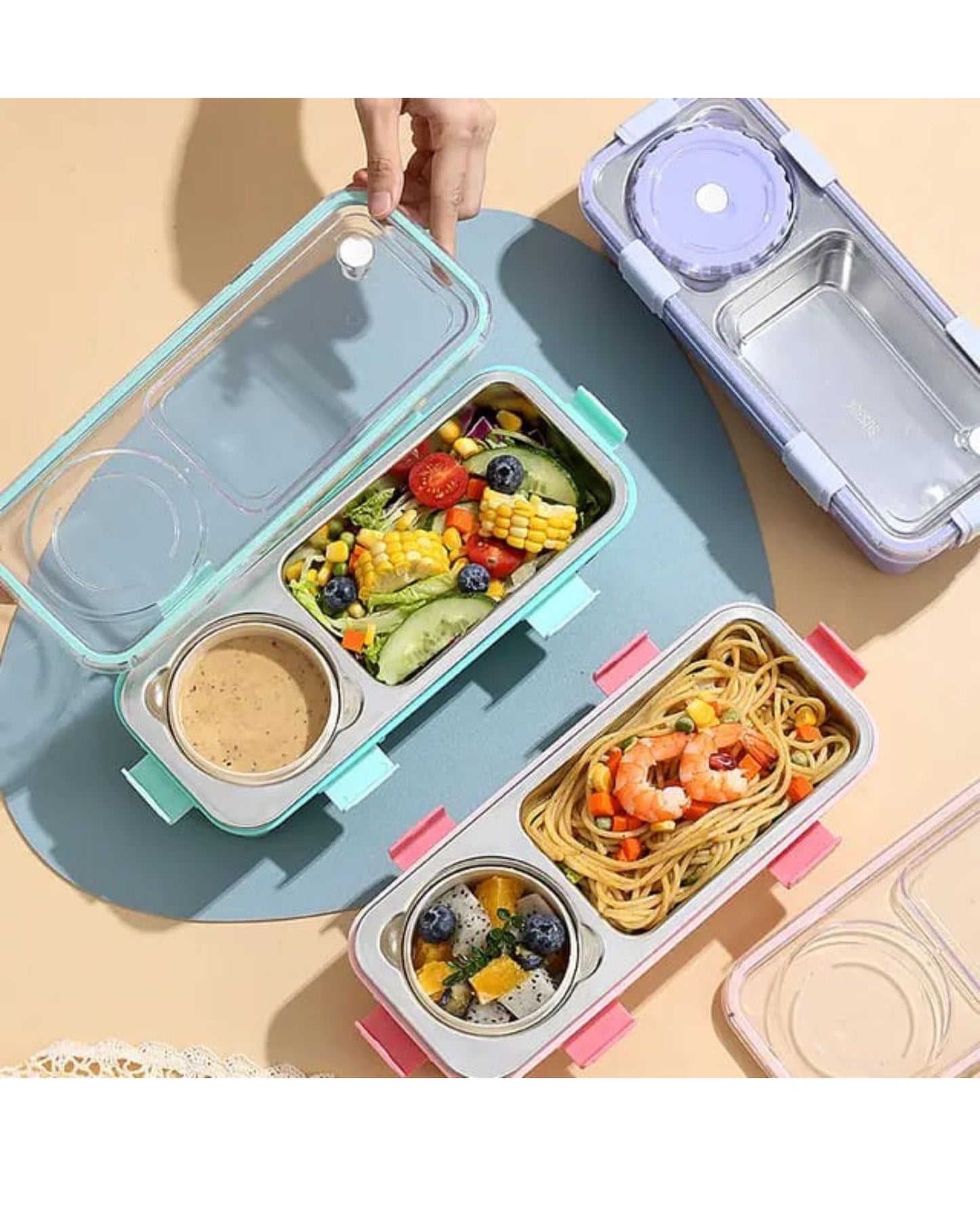 Premium Stainless Steel 2 Part Lunch Box