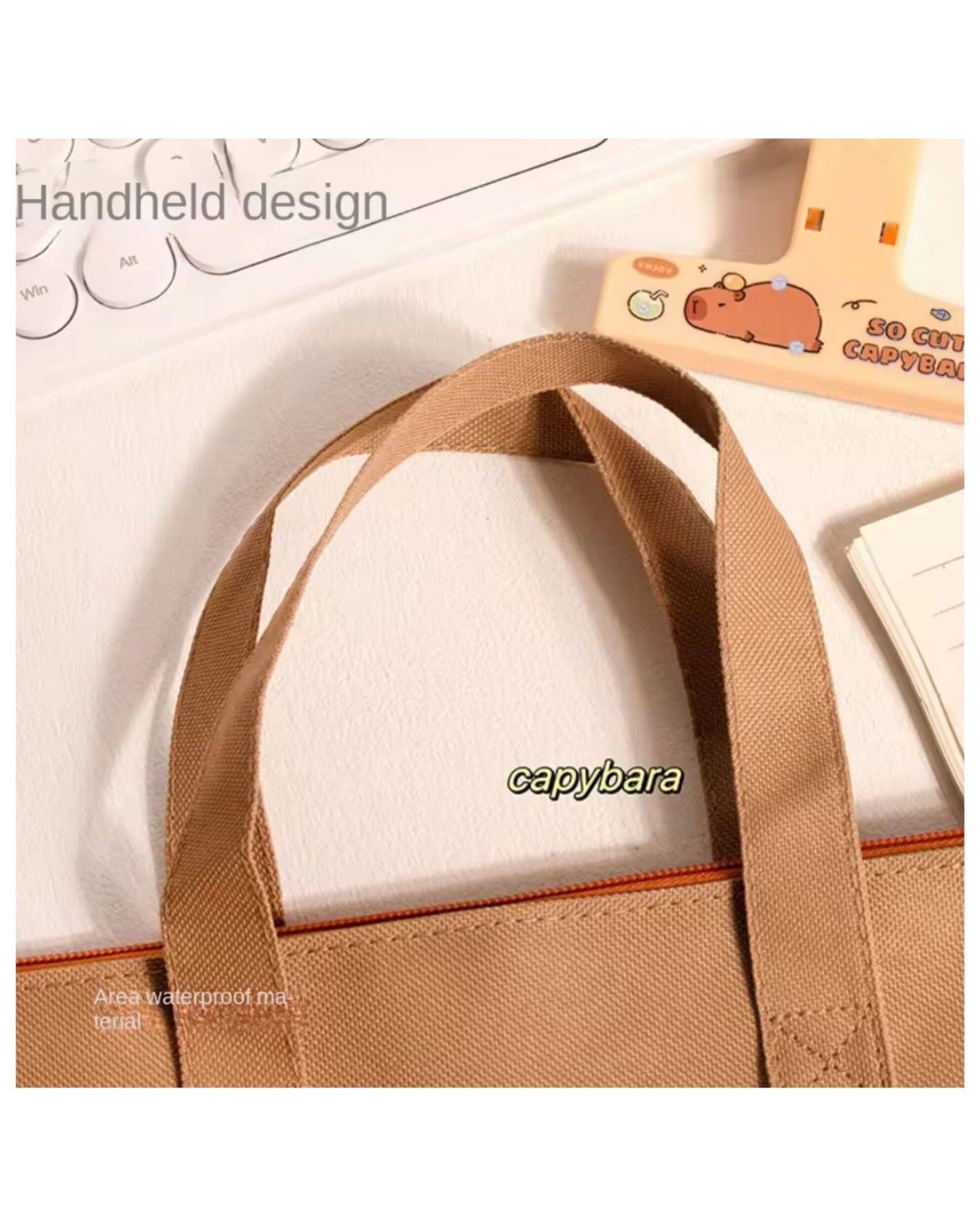 Cartoonistic Carry Bag With Zip Lock