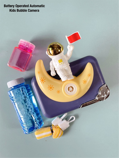 Interactive Bubble Camera Toy For Kids With Light And Music