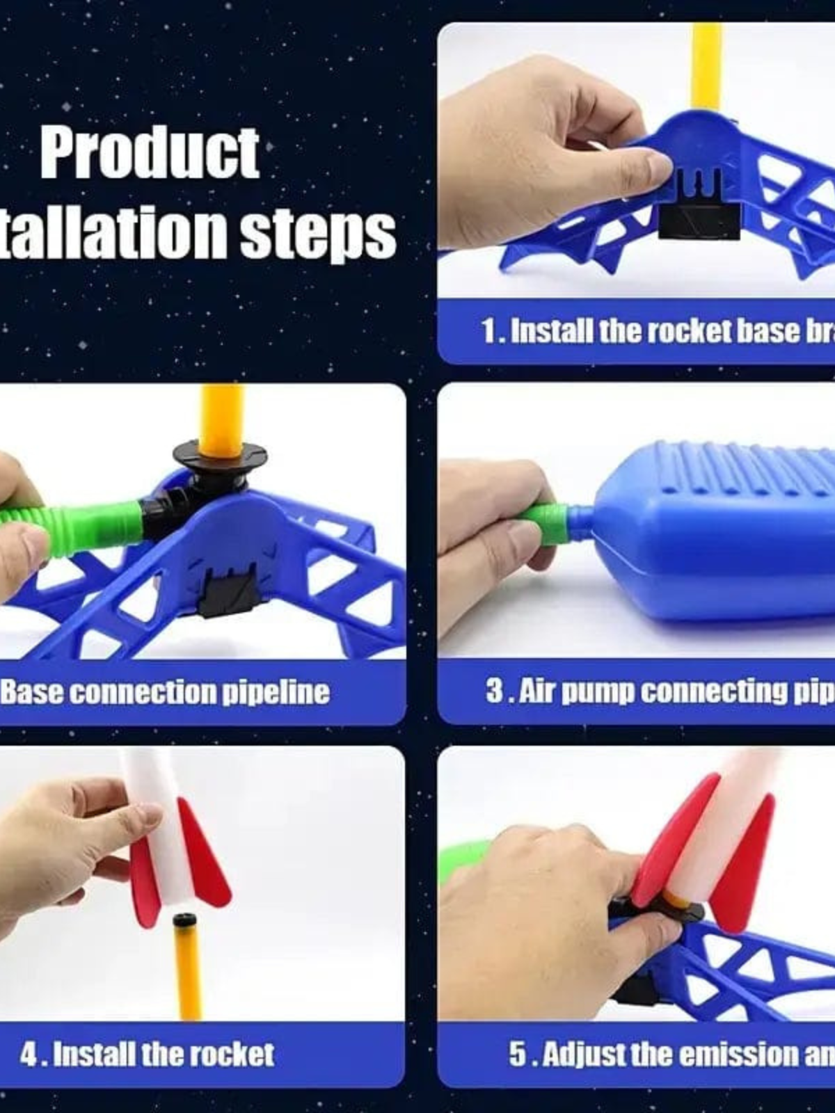 Rocket Launcher Set With Foam Rocker