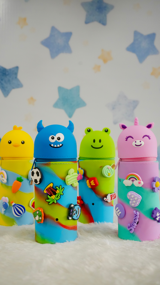 Cute Animal Silicone Pencil Pouch