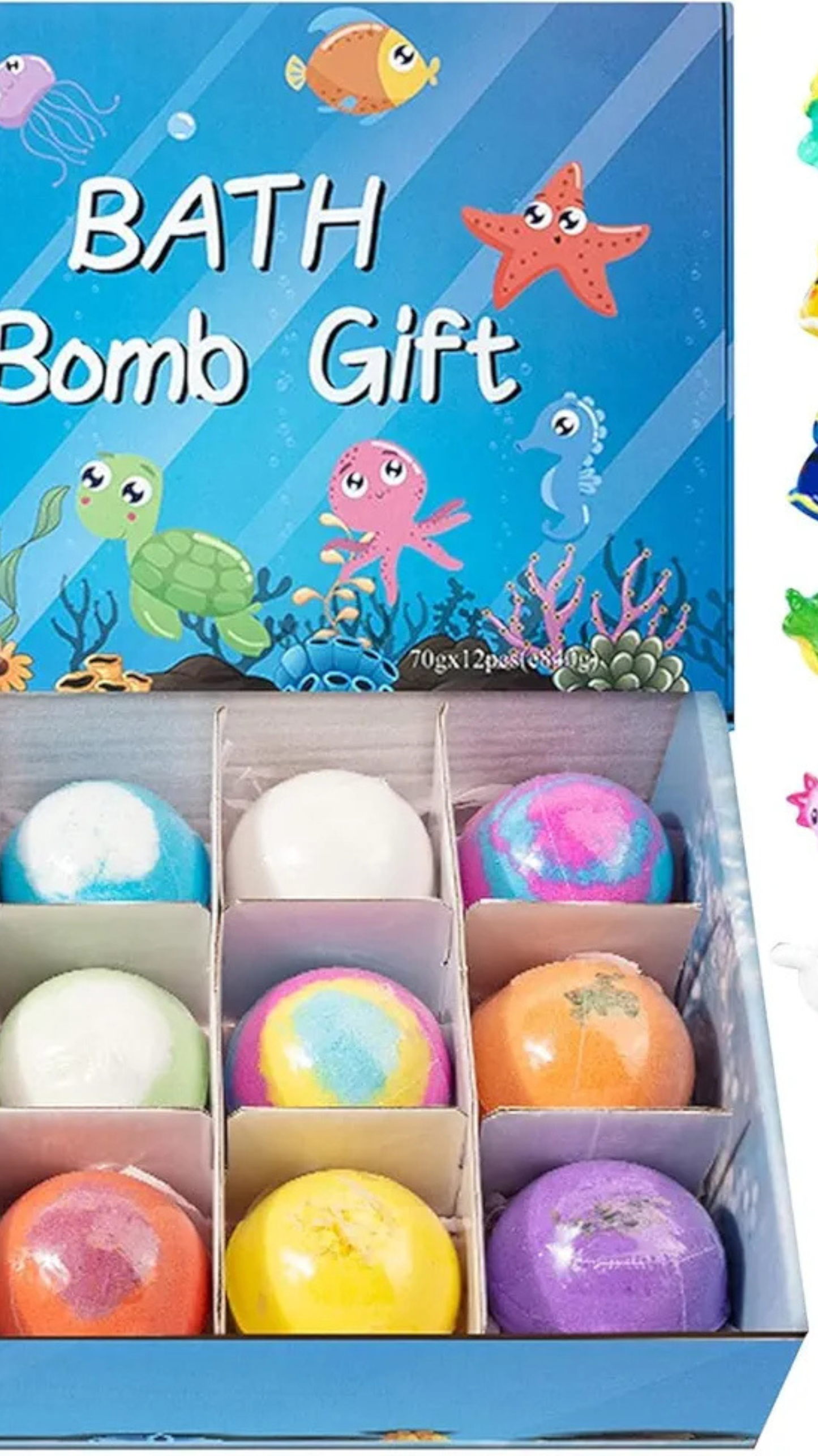 Colorful Bath Bombs With Inside Surprise Toy (Pack Of 2)