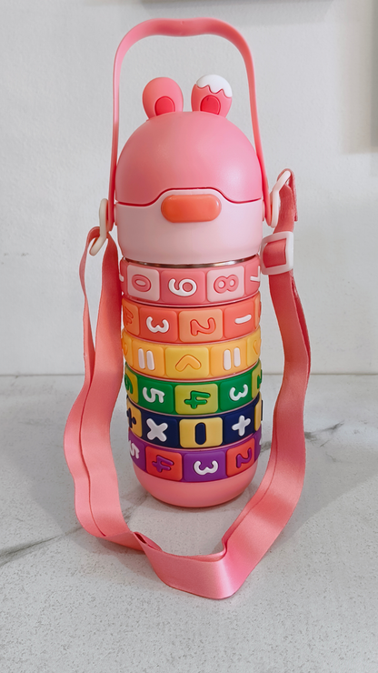 430ml Rotating Number Educationl Water Bottle