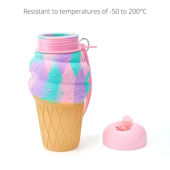 Silicone Icecream Water Bottle