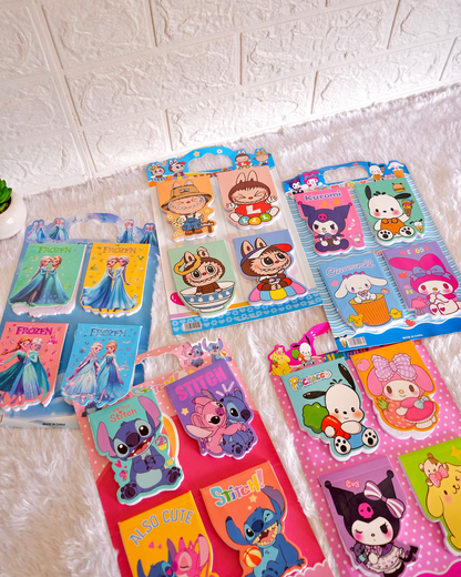 Cute Mini Diaries (Pack Of 4)