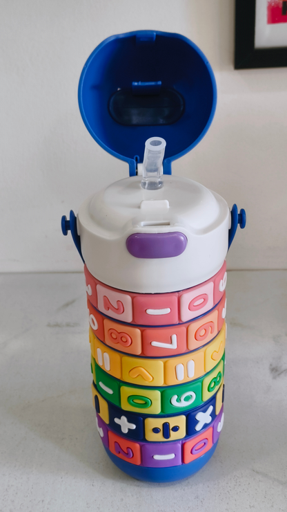 430ml Rotating Number Educationl Water Bottle