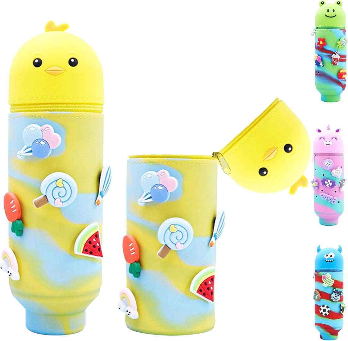 Cute Animal Silicone Pencil Pouch