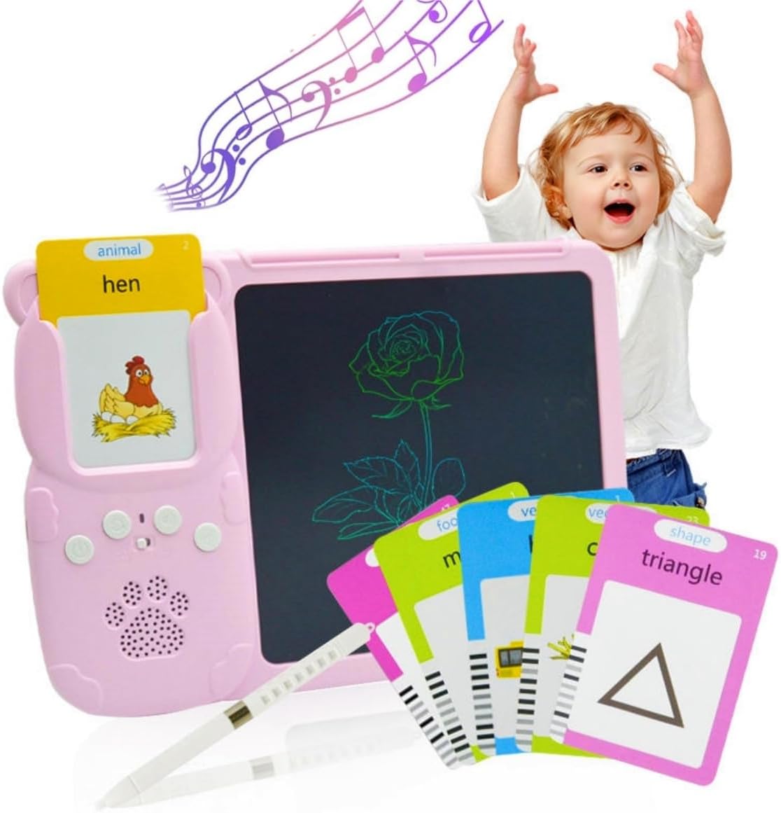 Talking Flash Cards LCD Writing Tablet