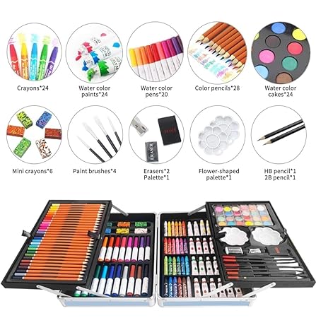 145Pc Jumbo Colouring Kit Briefcase