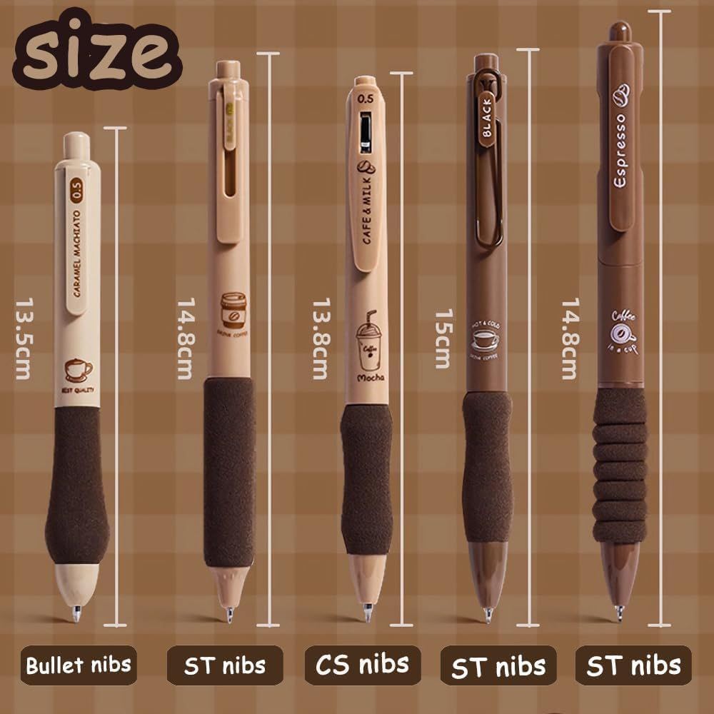 Coffee Gel Pen Set