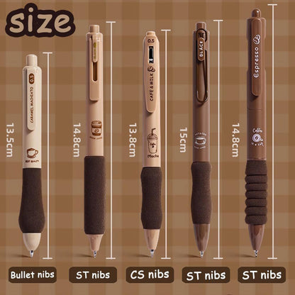 Coffee Gel Pen Set