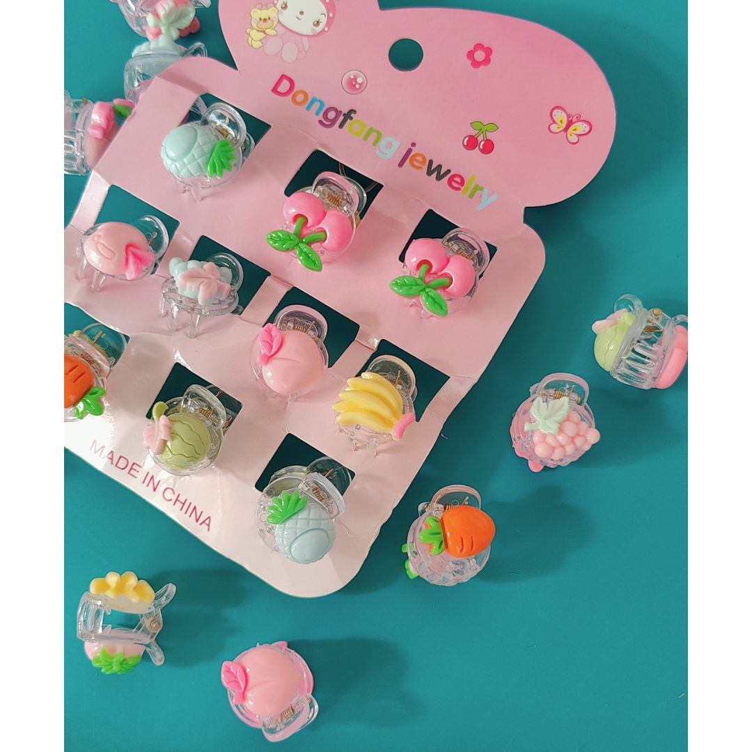 Crystal Hair Clutcher Set Of 10