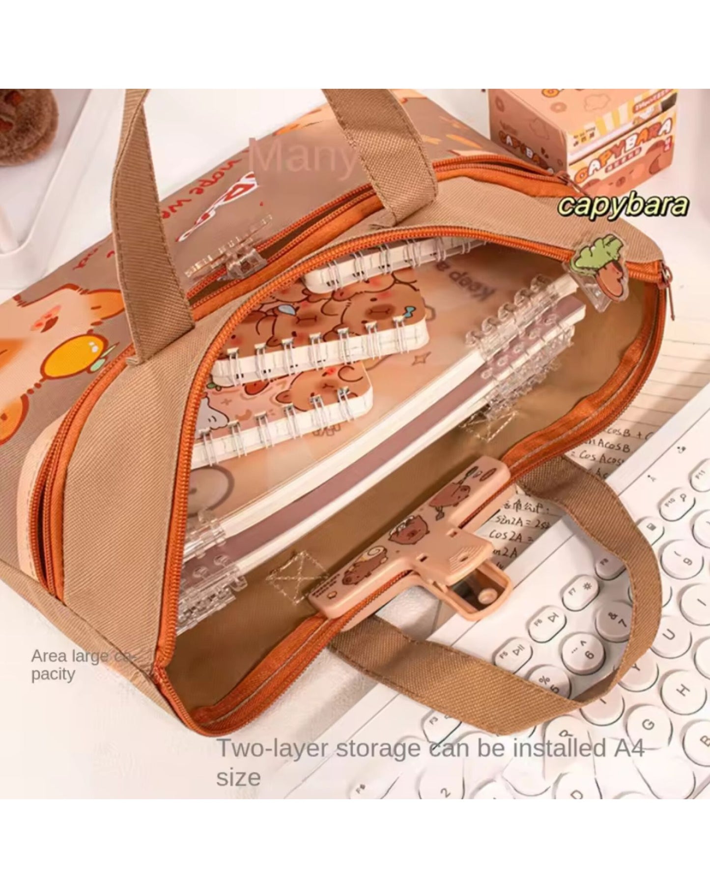 Cartoonistic Carry Bag With Zip Lock