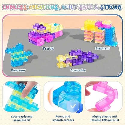 40 pcs Gummy Building Blacks