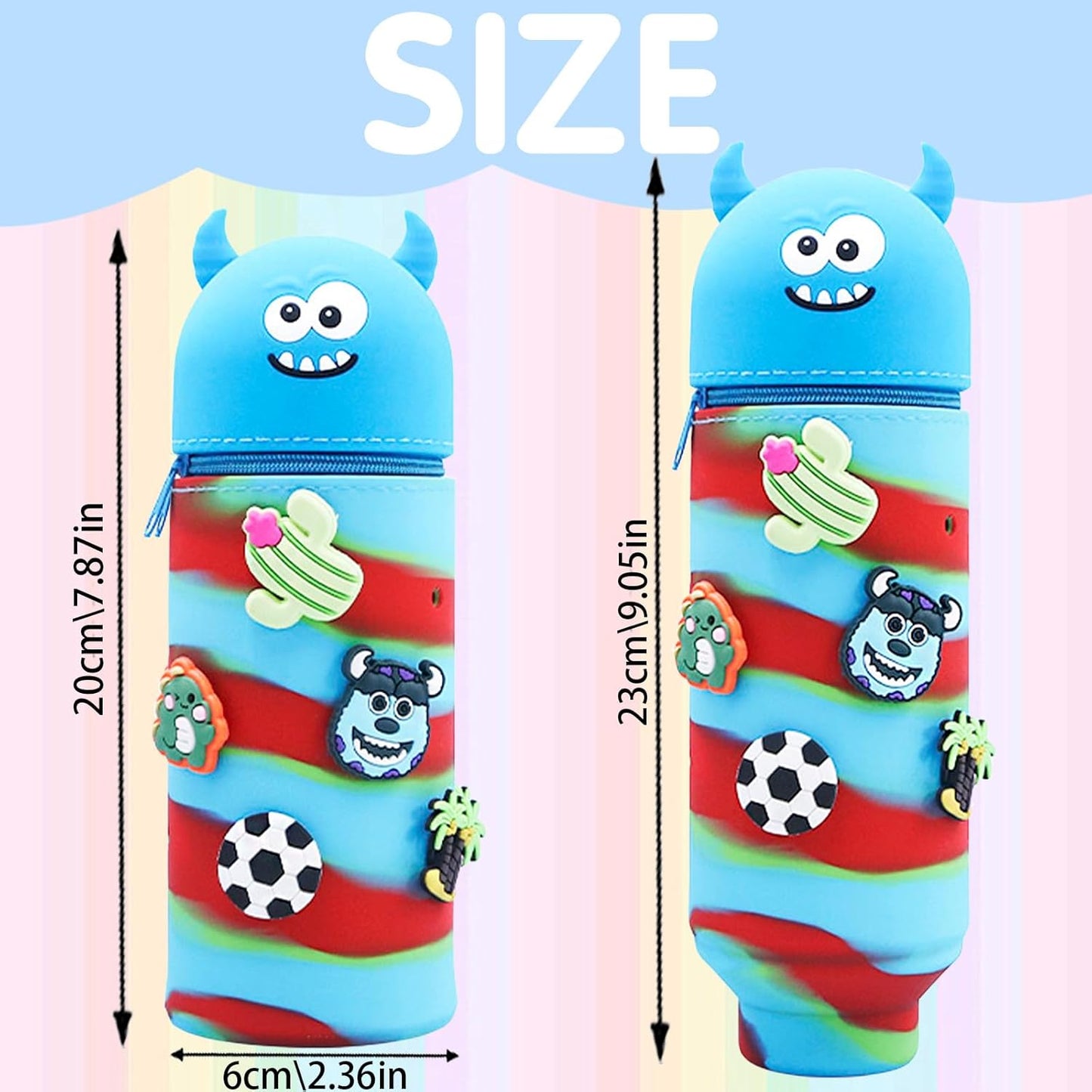 Cute Animal Silicone Pencil Pouch