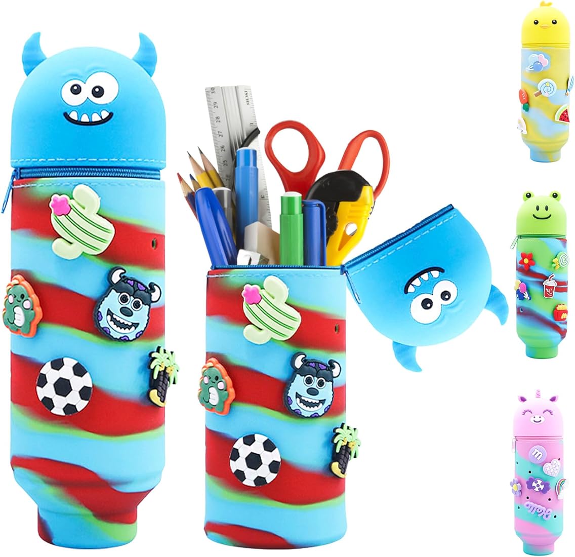 Cute Animal Silicone Pencil Pouch