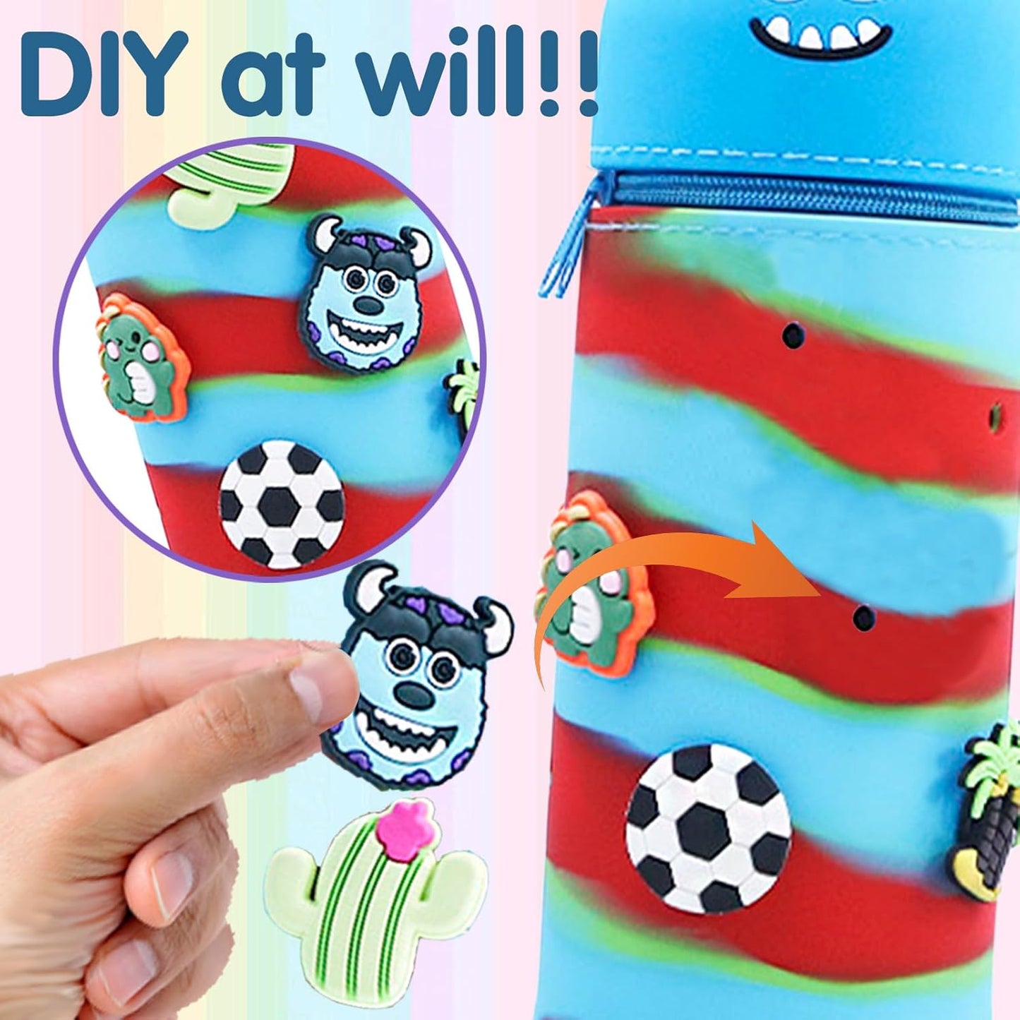 Cute Animal Silicone Pencil Pouch