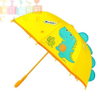 Premium 3D Yellow Dino Umbrella