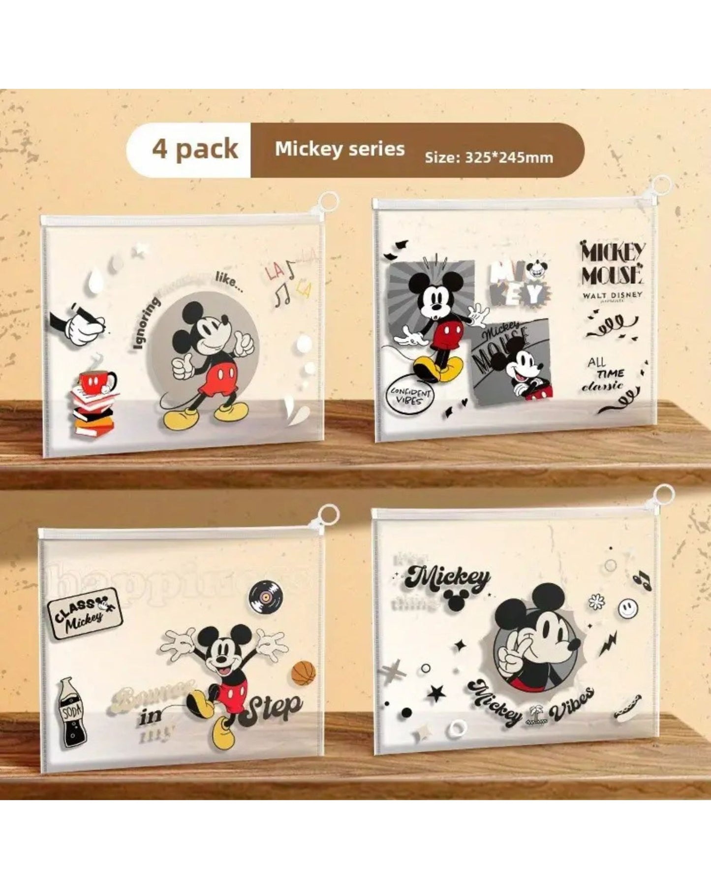Mickey A4 File Folder (Set Of 4)