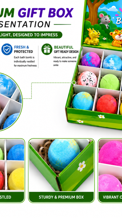 Colorful Bath Bombs With Inside Surprise Toy (Pack Of 2)