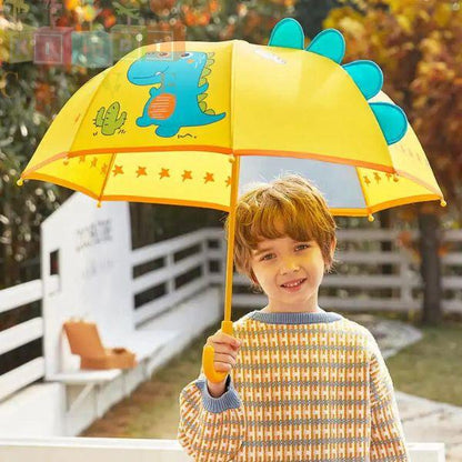 Premium 3D Yellow Dino Umbrella