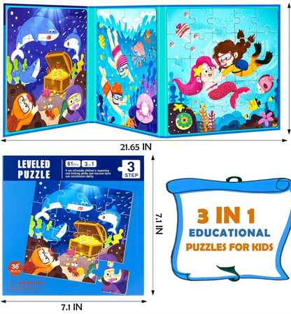 3 In 1 Magnetic Leveled Puzzles