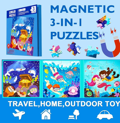 3 In 1 Magnetic Leveled Puzzles