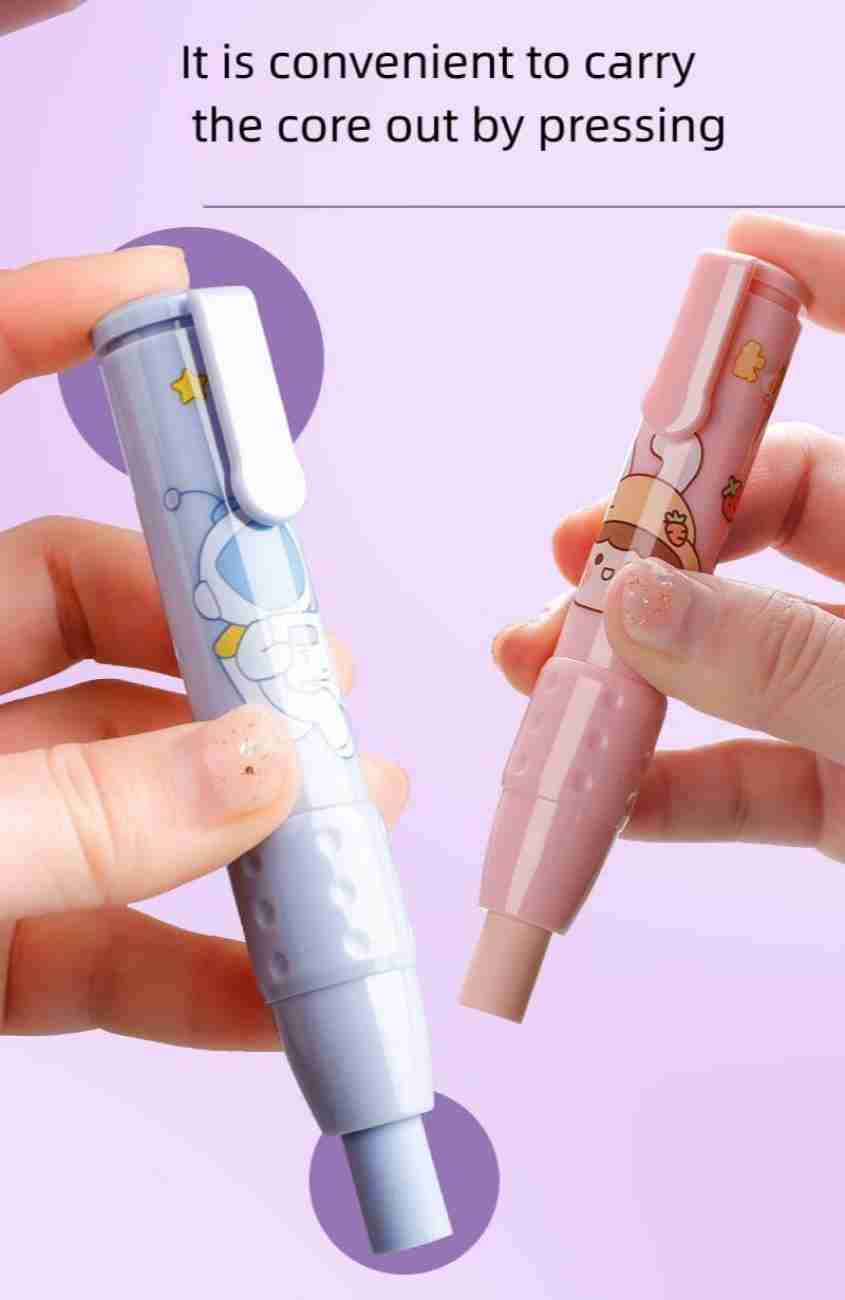 Stylish Press Pen Eraser