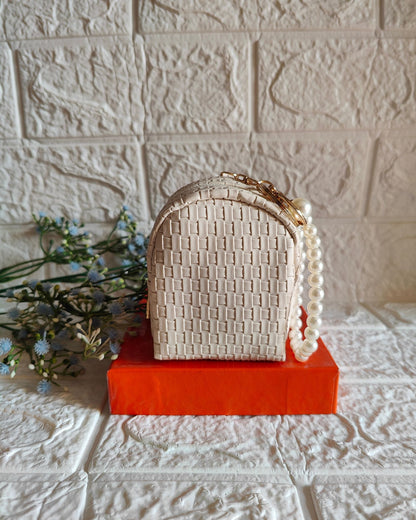 Coin Pouch With Pearl String