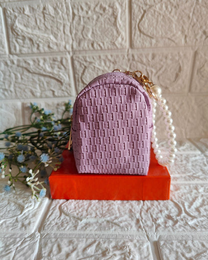 Coin Pouch With Pearl String