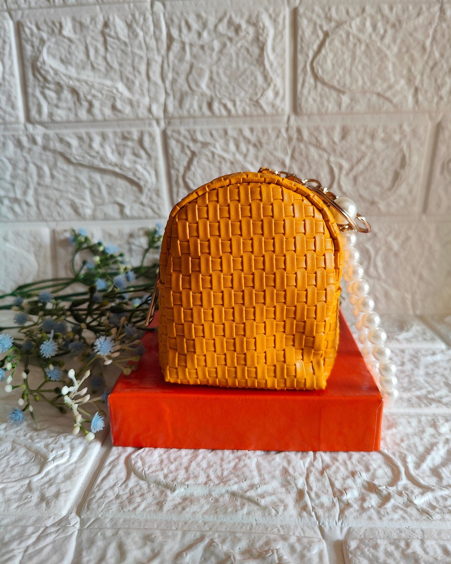 Coin Pouch With Pearl String