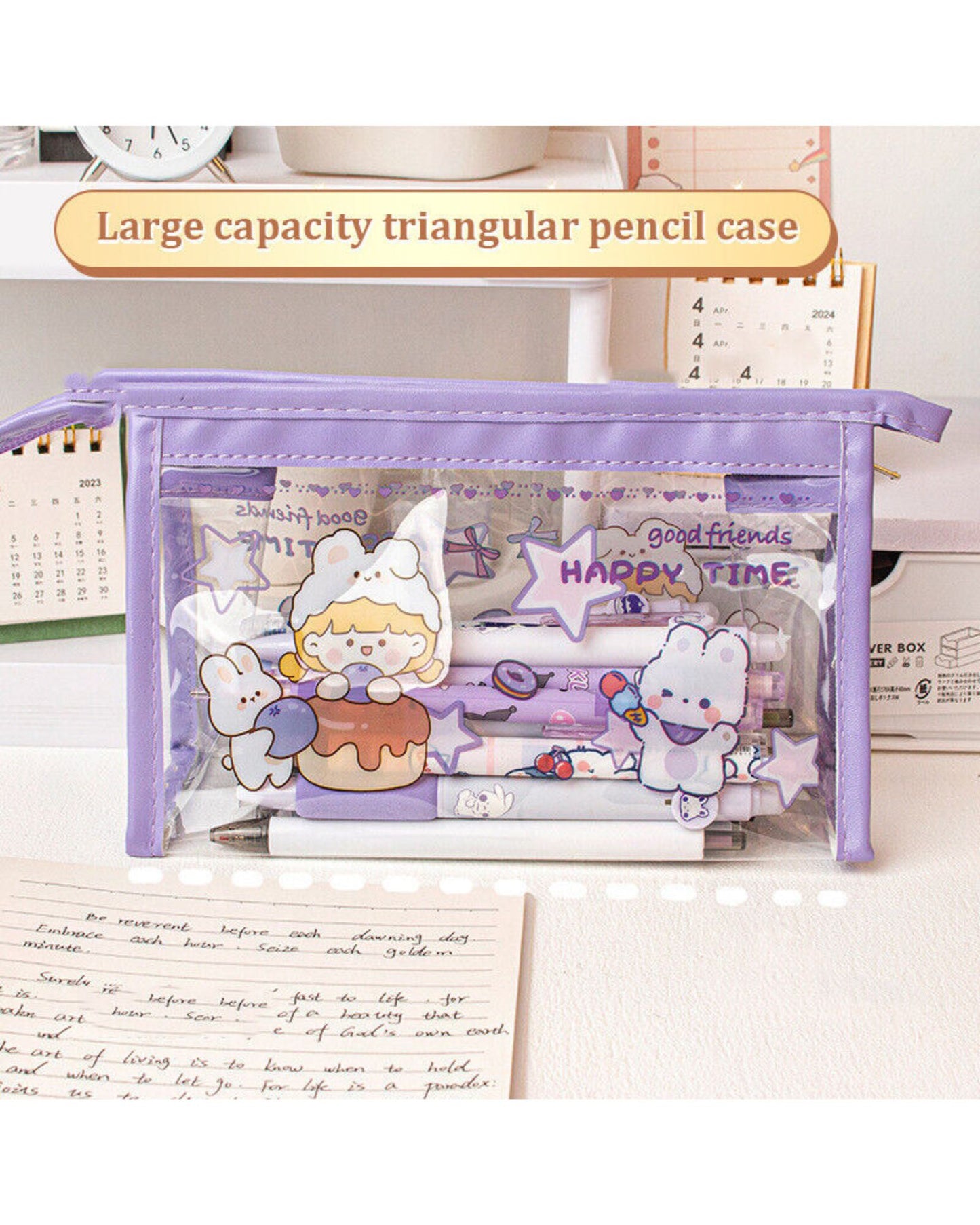Cartoon Transparent Pouch