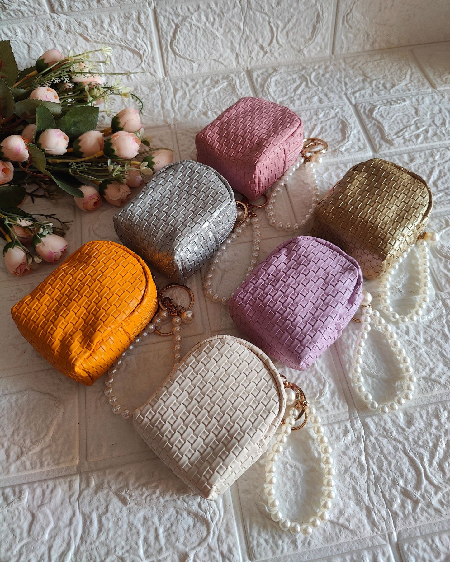 Coin Pouch With Pearl String