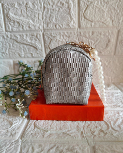 Coin Pouch With Pearl String