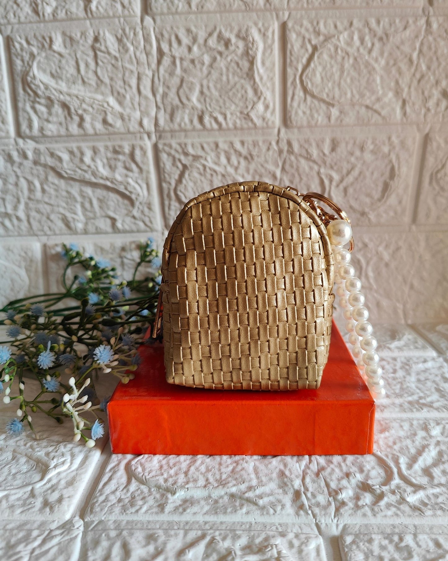 Coin Pouch With Pearl String