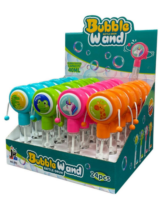 Bubble Rattle-Drum Wand