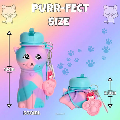 Silicone Cat Water Bottle